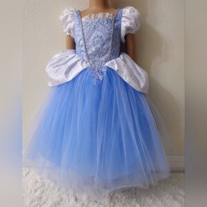 "Enchanting Girls Inspired Princess Cinderella Dress With Accessories"